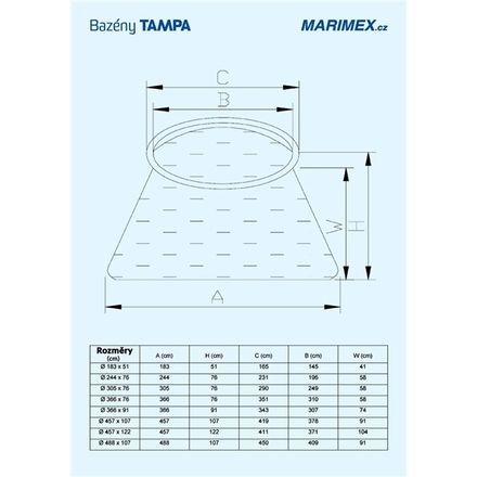 Zahradní bazén Marimex Tampa 3,66 x 0,91 m bez filtrace (4)