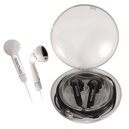 Sluchátka do uší Koss KE/ 7 černá-bílá (1)