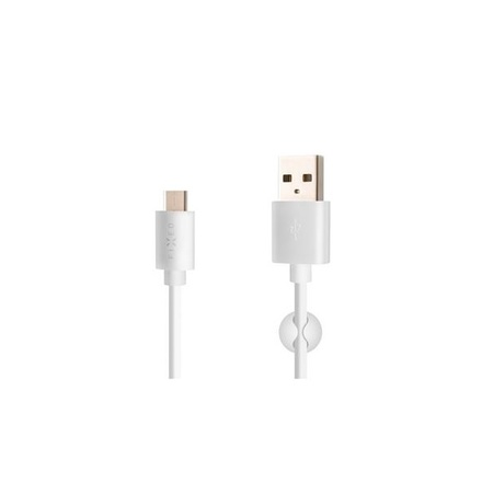 USB kabel Fixed USB/ USB - C, 1m - bílý