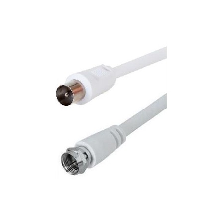 Anténní kabel AQ anténní F konektor, 3 m - bílá (CV33030)