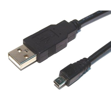 USB kabel AQ Mini USB 8pin - USB 2.0 A M/ M, 1, 8 m - černá (CC65018)