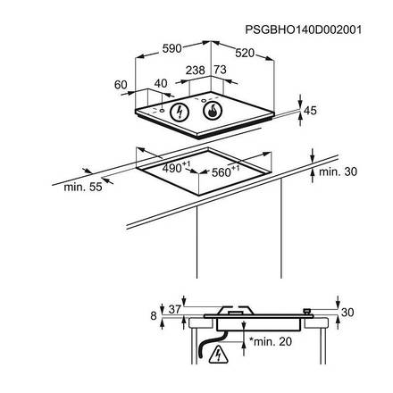 Plynová varná deska AEG Mastery HKB64540NB (11)