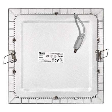 Podhledové svítidlo Emos ZD2242 LED panel 225×225, vestavný stříbrný, 18W neutrální bílá (4)