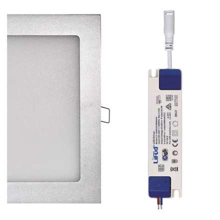 Podhledové svítidlo Emos ZD2242 LED panel 225×225, vestavný stříbrný, 18W neutrální bílá (6)