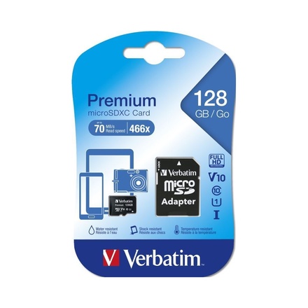 Paměťová karta Verbatim Premium U1 microSDXC 128GB 44085