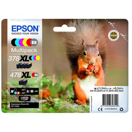 Inkoustová náplň Epson Multipack 6 colours 478XL Claria Photo HD