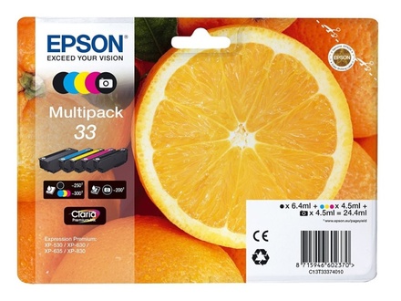 Inkoustová náplň Epson Multipack 5-colours 33 Claria Premium Ink