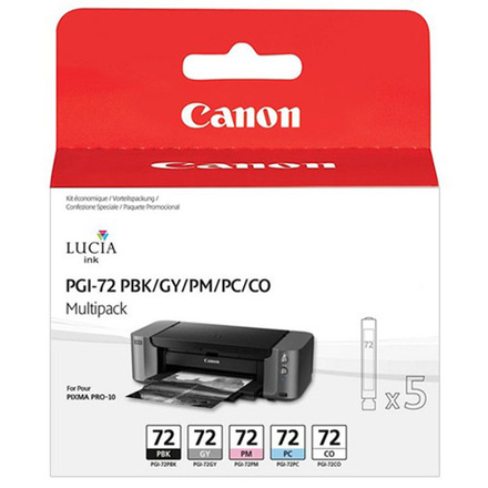 Inkoustová náplň Canon PGI-72 PBK/GY/PM/PC/CO Multi Pack