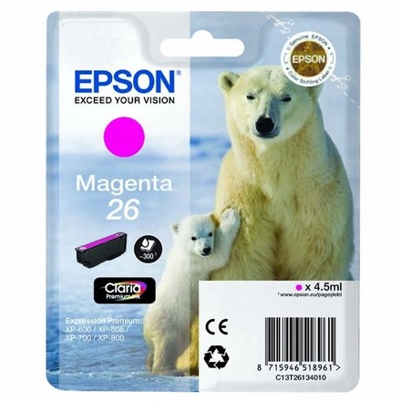 Inkoustová náplň Epson C13T26134012 Inkoustová cartridge magenta, 4, 7 ml, pro Epson XP-600, XP-700, XP-800