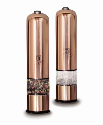 Mlýnek na sůl a pepř Berlingerhaus BH-1905 elektrický sada 2 ks Rosegold Metallic Line