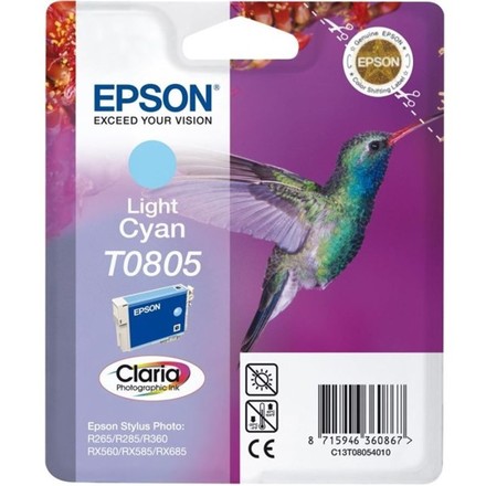 Inkoustová náplň Epson T0805, 7, 4ml originální - modrá