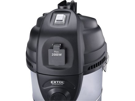 Dílenský vysavač Extol Premium (8895800) multifunkční se zásuvkou a funkcí čištění filtru, 30l, 6m kabel, 3m hadice, 1400W (4)