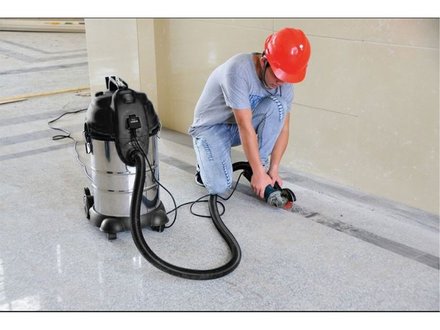 Dílenský vysavač Extol Premium (8895800) multifunkční se zásuvkou a funkcí čištění filtru, 30l, 6m kabel, 3m hadice, 1400W (6)