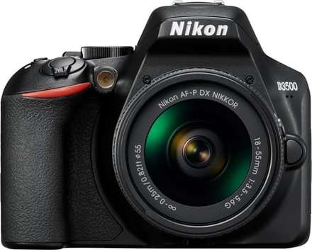 Digitální zrcadlovka Nikon D3500 + 18-55 mm NON VR black + brašna a SD karta (zdarma)