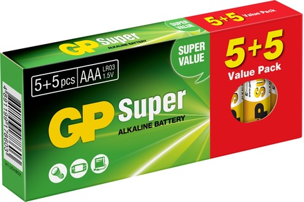 MIkrotužkové baterie GP Alkalická Super LR03 (AAA) 10 PACK