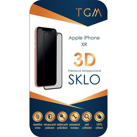 Ochranné sklo TGM Ochranné sklo 3D pro Apple iPhone XR - černé
