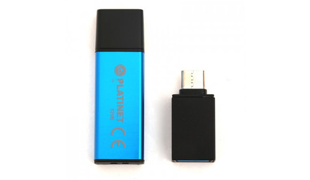 USB Flash disk Platinet PMFEC16BL X-DEPO adapt.USB-C - 16 GB modrá