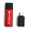 USB Flash disk Platinet PMFEC16R X-DEPO adapt. USB-C - 16 GB červená (2)