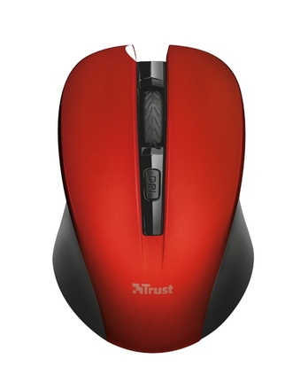 Počítačová myš Trust 21871 Mydo Silent Click optická myš, červená