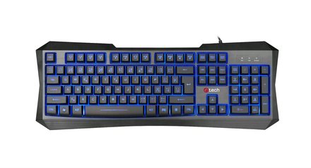 Počítačová klávesnice C-Tech Nereus Klávesnice GKB-13 , CZ/SK, 3 barvy podsvicení