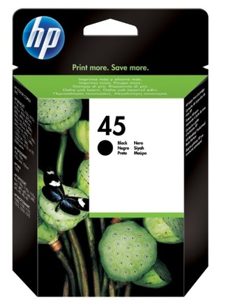 Inkoustová náplň HP 45, 930 stran - černá