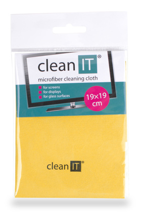 Utěrka z mikrovlákna Clean IT z mikrovlákna, malá žlutá (CL712)
