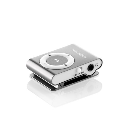 MP3 přehrávač Hyundai MP 213 S, micro SD, stříbrná barva