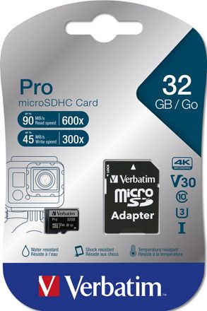 Paměťová karta Verbatim PRO 47041 microSDHC 32GB cl10