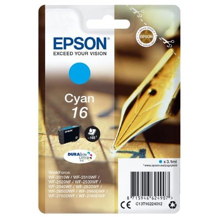 Inkoustová náplň Epson DURABrite Ultra T16 - modrý