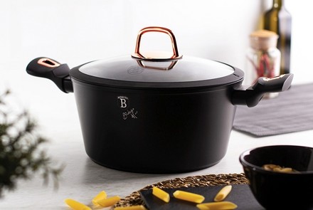 Kastrol s mramorovým povrchem Berlingerhaus BH-1931 28 cm Black Rose Collection (2)