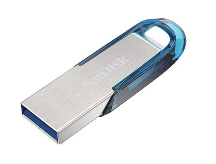 Paměťová karta SanDisk Ultra Flair 64GB USB 3.0 tropická modrá (SDCZ73-064G-G46B)