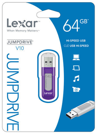 USB flash disk Lexar USB 64GB JumpDrive V10