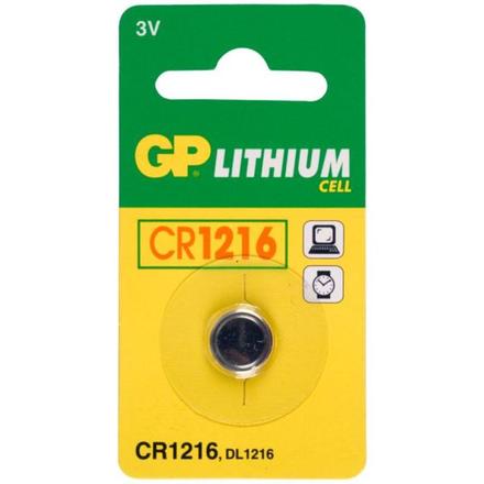 Knoflíková baterie GP CR1216-U1, 3.0V, 1ks