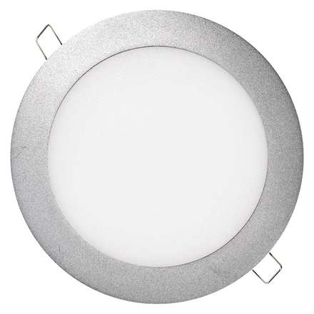 Přisazené LED svítidlo Emos ZD1232 LED panel 175mm, kruhový vestavný stříbrný, 12W neutr. bílá