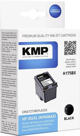 Inkoustová náplň KMP H175BX (HP 304 Black XL) Inkousty