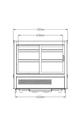 Pultová chladicí vitrína NORDline RTW 120 L-5 (1)