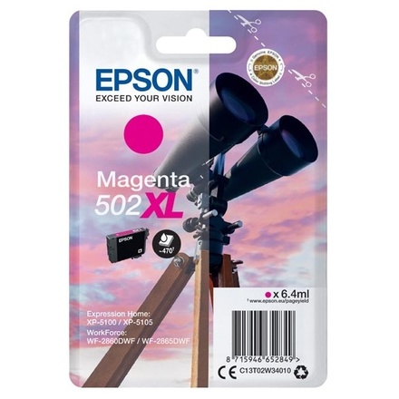 Inkoustová náplň Epson singlepack,Magenta 502XL,Ink,XL