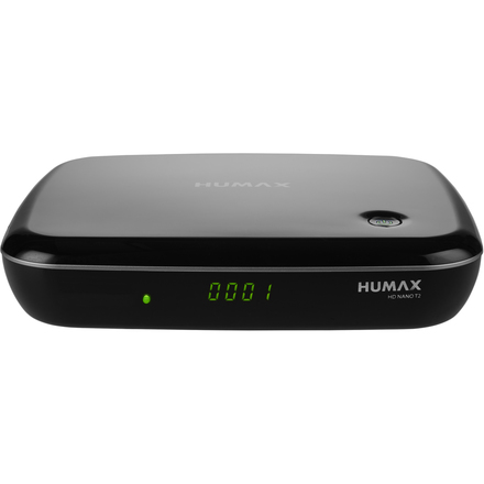 DVB-T2 příjímač Humax NANO T2 HEVC HBBTV USB RC