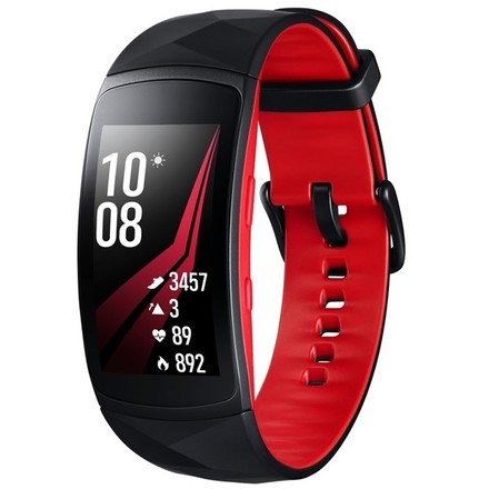 Fitness náramek Samsung Gear Fit2 Pro vel. L - černý/ červený