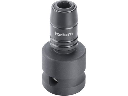 Rázový adaptér Fortum (4790002) rázový adaptér 1/2&quot,čtyřhran na hroty 1/4&quot,, CrMoV