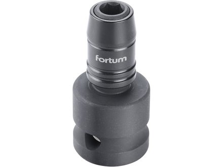 Rázový adaptér Fortum (4790002) rázový adaptér 1/2",čtyřhran na hroty 1/4",, CrMoV