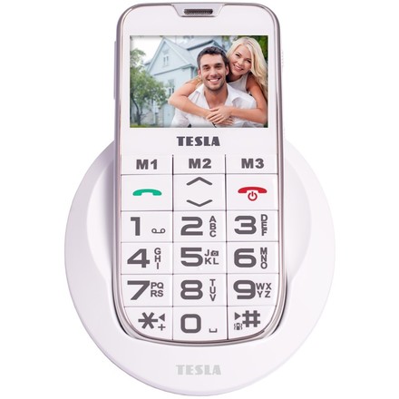 Mobilní telefon Tesla SimplePhone A50 - bílý