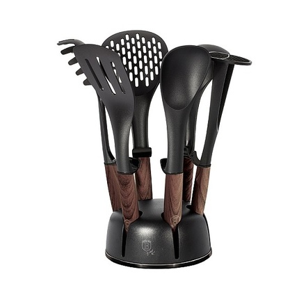 Kuchyňské náčiní Berlingerhaus BH-6229 ve stojanu sada 7 ks Ebony Line Rosewood