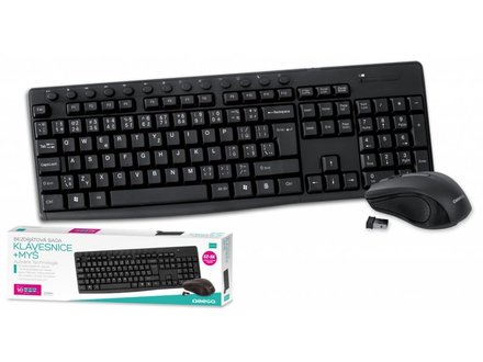 Bezdrátová počítačová klávesnice s myší Omega OKM071BCZ
