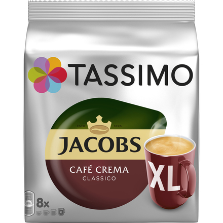 Kávové kapsle Tassimo Jacobs Café Crema XL 16 ks
