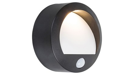 Venkovní nástěnné svítidlo Rabalux 7969 LED Venkovní nástěnné svítidlo se senzorem LED/1,5W/3xAA IP44 černá (1)