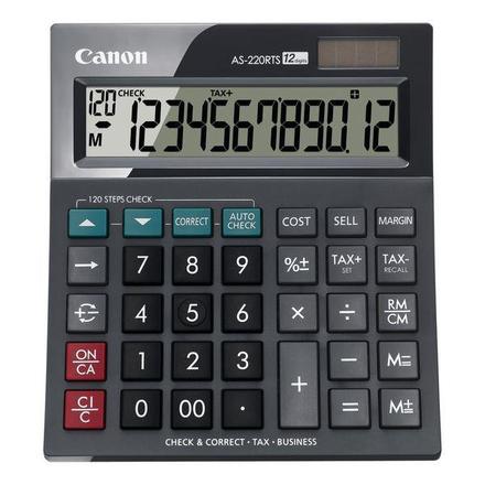 Kalkulačka Canon AS-220RTS, černá