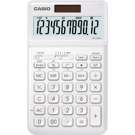 Kalkulačka Casio JW 200SC WE - bílá
