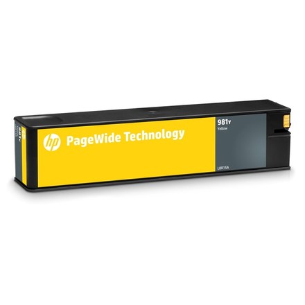Inkoustová náplň HP 981Y - žlutá inkoustová kazeta, L0R15A