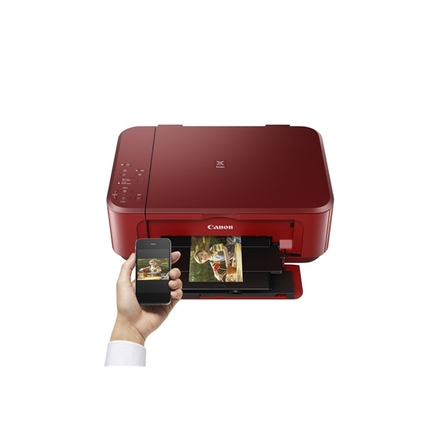 Multifunkční inkoustová tiskárna Canon PIXMA MG3650S A4, 10str./ min, 6str./ min, 4800 x 1200, automatický duplex, WF, USB - červená (1)